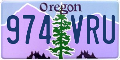 OR license plate 974VRU