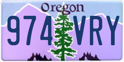OR license plate 974VRY