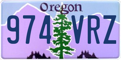 OR license plate 974VRZ