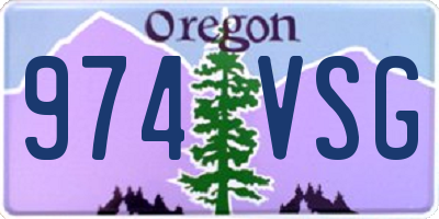 OR license plate 974VSG