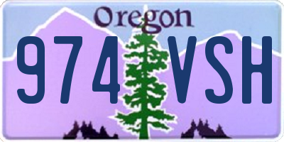 OR license plate 974VSH