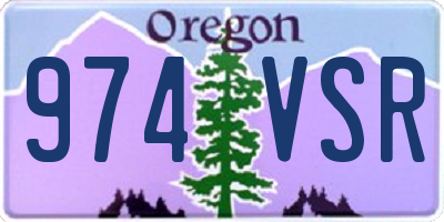 OR license plate 974VSR