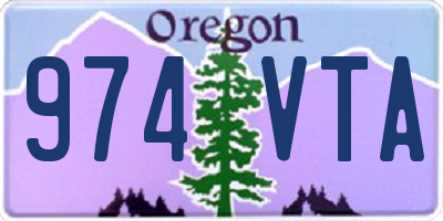 OR license plate 974VTA
