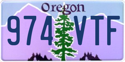 OR license plate 974VTF