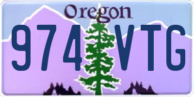 OR license plate 974VTG