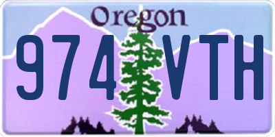 OR license plate 974VTH
