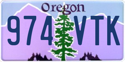 OR license plate 974VTK