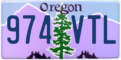 OR license plate 974VTL