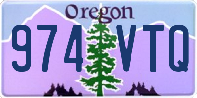 OR license plate 974VTQ