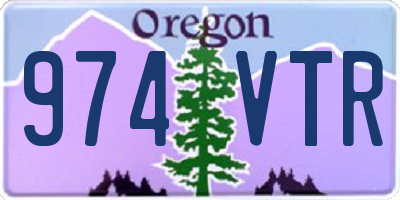 OR license plate 974VTR