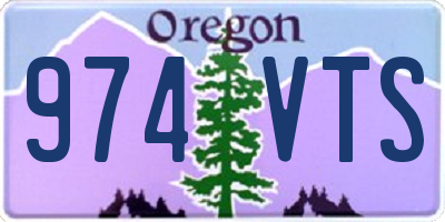 OR license plate 974VTS