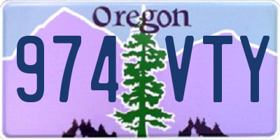 OR license plate 974VTY