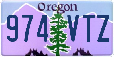 OR license plate 974VTZ