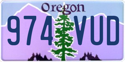OR license plate 974VUD