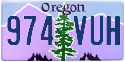 OR license plate 974VUH