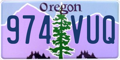 OR license plate 974VUQ