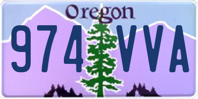 OR license plate 974VVA