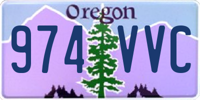 OR license plate 974VVC