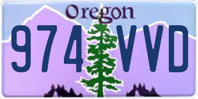OR license plate 974VVD