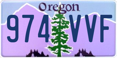 OR license plate 974VVF