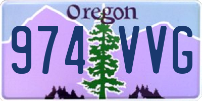 OR license plate 974VVG