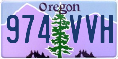 OR license plate 974VVH