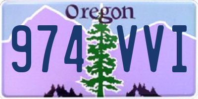 OR license plate 974VVI