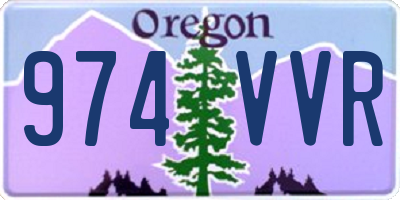 OR license plate 974VVR