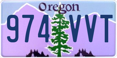 OR license plate 974VVT