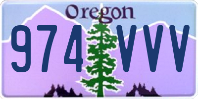 OR license plate 974VVV