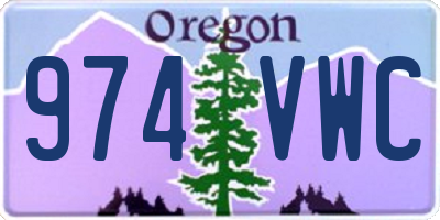 OR license plate 974VWC