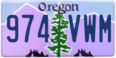 OR license plate 974VWM
