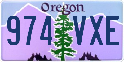 OR license plate 974VXE