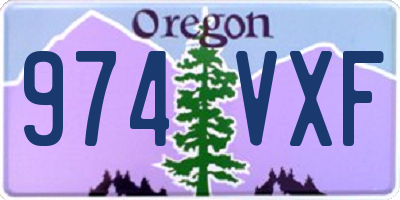OR license plate 974VXF