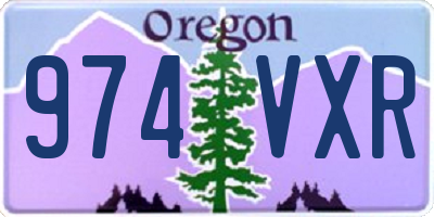 OR license plate 974VXR