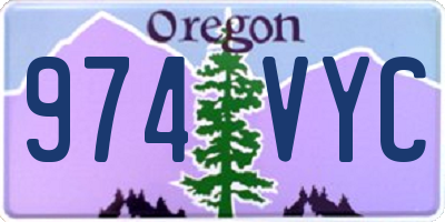 OR license plate 974VYC