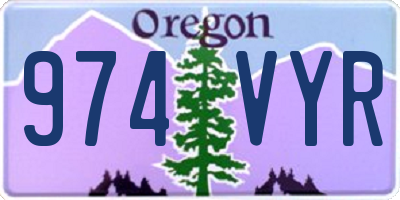 OR license plate 974VYR