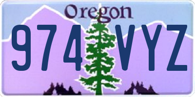 OR license plate 974VYZ