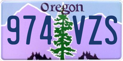 OR license plate 974VZS