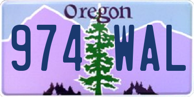 OR license plate 974WAL