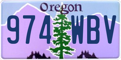OR license plate 974WBV