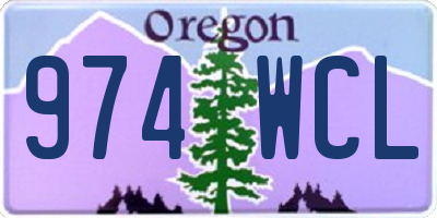 OR license plate 974WCL