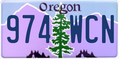 OR license plate 974WCN