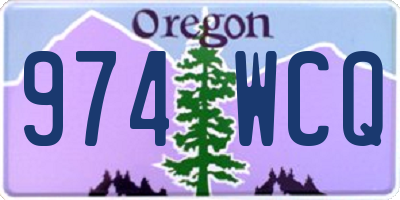 OR license plate 974WCQ