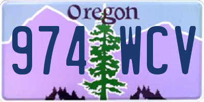 OR license plate 974WCV