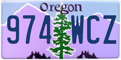 OR license plate 974WCZ