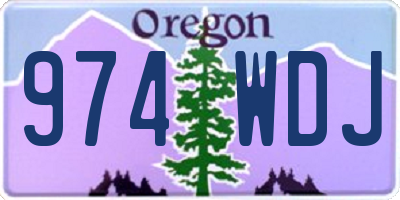 OR license plate 974WDJ