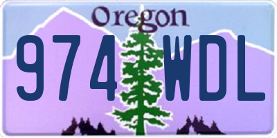 OR license plate 974WDL