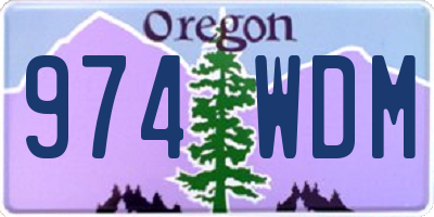 OR license plate 974WDM
