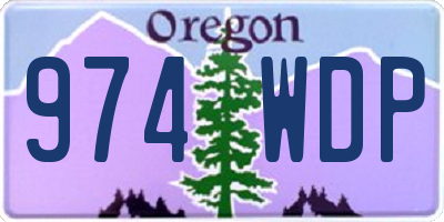 OR license plate 974WDP